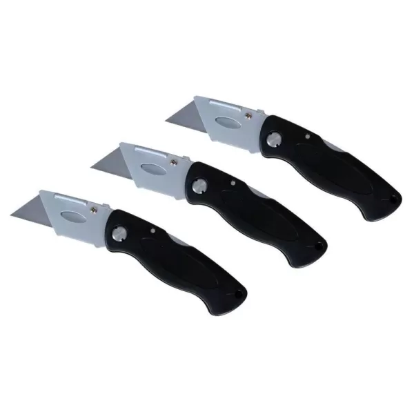 OLYMPIA Folding Utility Knife Set (3-Piece)