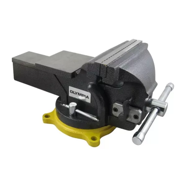 OLYMPIA 6 in. Single-Handed Operation Bench Vise