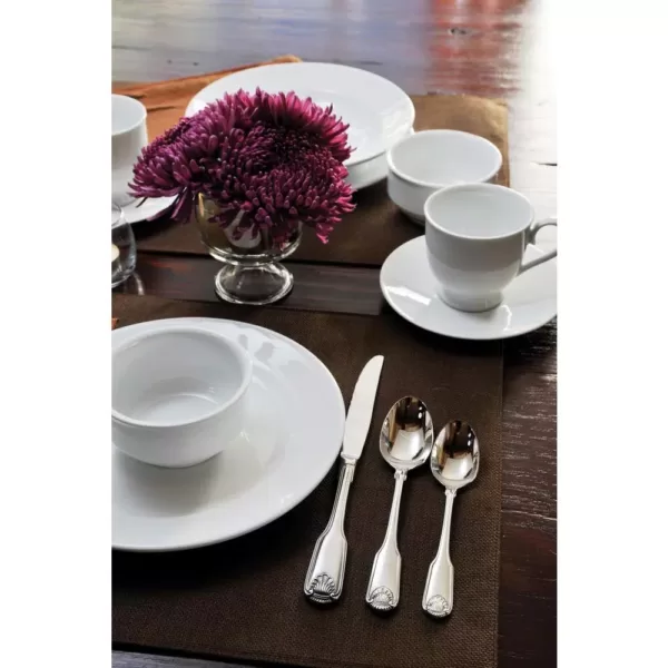 Oneida Classic Shell 18/10 Stainless Steel Tablespoon/Serving Spoons (Set of 12)