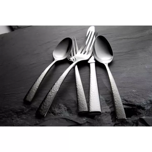 Oneida Chef's Table Hammered 18/0 Stainless Steel Dessert/Salad Forks (Set of 12)