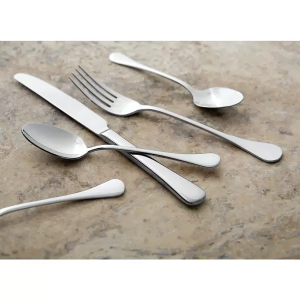 Oneida Puccini 18/10 Stainless Steel Table Forks, European Size (Set of 12)