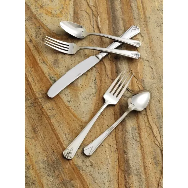 Oneida Deauville 18/10 Stainless Steel Dinner Forks (Set of 12)