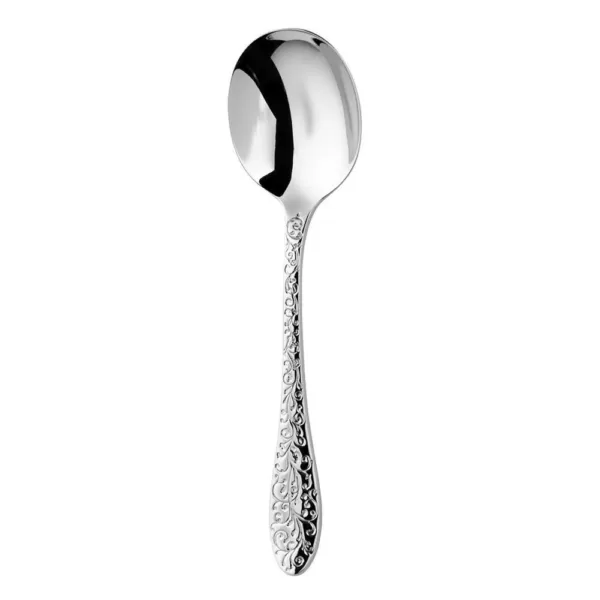 Oneida Ivy Flourish 18/10 Stainless Steel Bouillon Spoons (Set of 12)