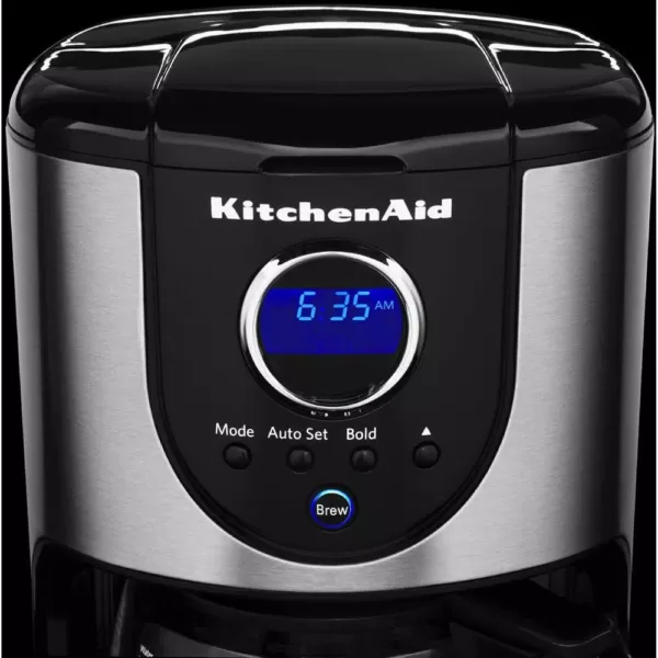 KitchenAid 12-Cup Onyx Black Drip Coffee Maker with Glass Carafe