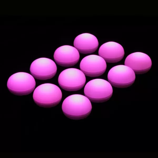 LUMABASE 1.25 in. D x 0.875 in. H x 1.25 in. W Pink Floating Blimp Lights (12-Count)