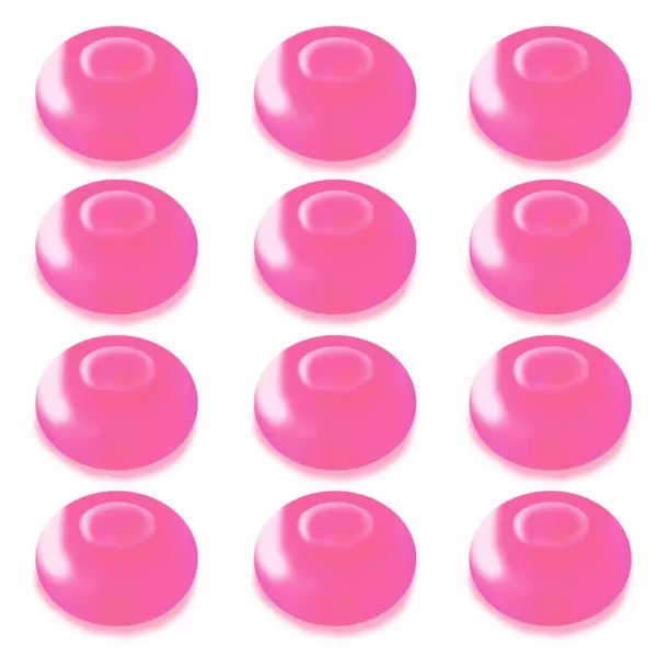 LUMABASE 1.25 in. D x 0.875 in. H x 1.25 in. W Pink Floating Blimp Lights (12-Count)