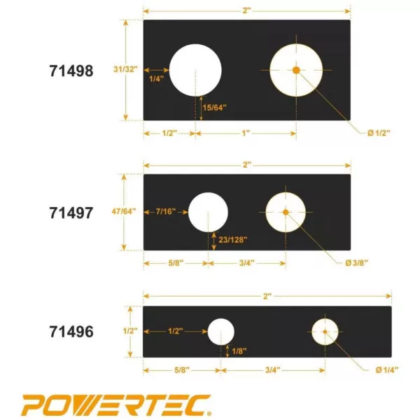 POWERTEC Ultimate Doweling Jig Kit - Precision Woodworking Series