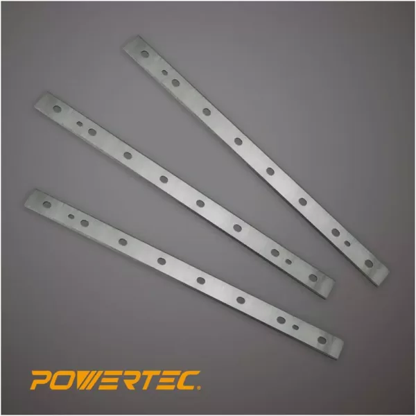 POWERTEC 13 in. HSS Planer Blades for DeWalt DW735 (Set of 3)