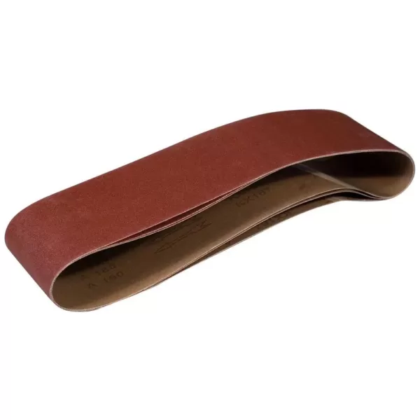 POWERTEC 6 in. x 48 in. 60-Grit Aluminum Oxide Sanding Belt (3-Pack)