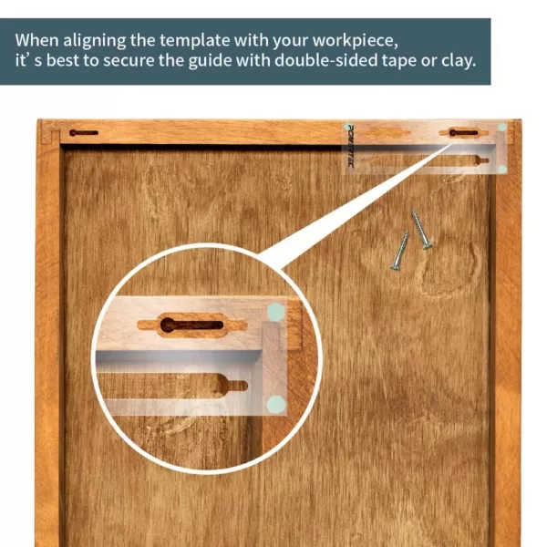 POWERTEC Picture-Hanging Keyhole Template