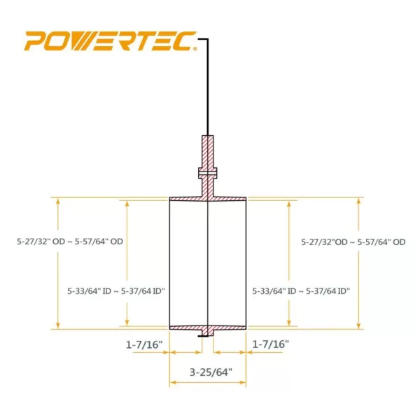 POWERTEC 6 in. Aluminum Blast Gate