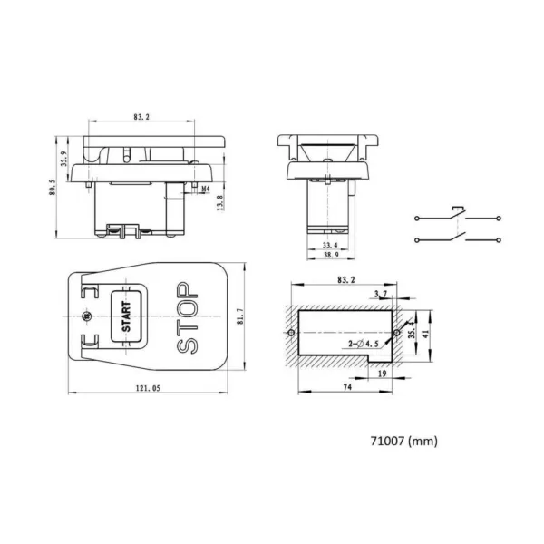 POWERTEC 110/220-Volt Paddle Switch