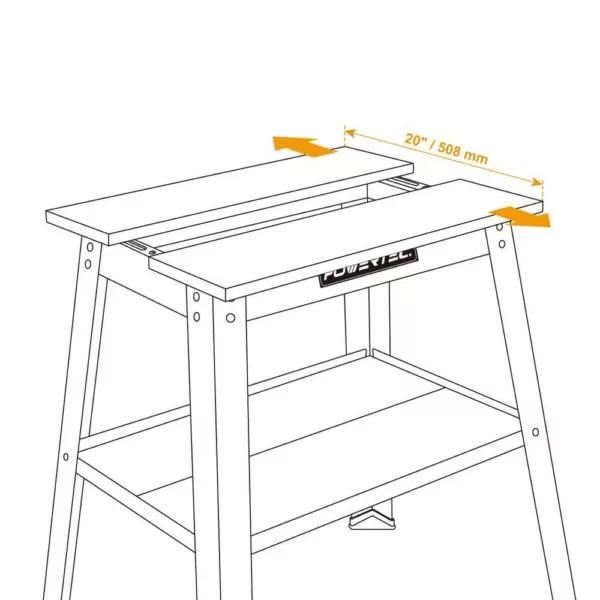 POWERTEC Heavy-Duty Universal Tool Stand