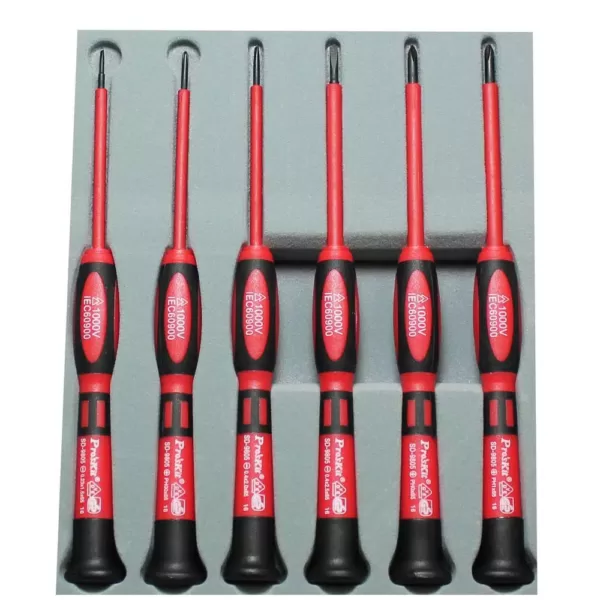 Pro'sKit Insulated Precision Screwdriver Set (6-Piece)