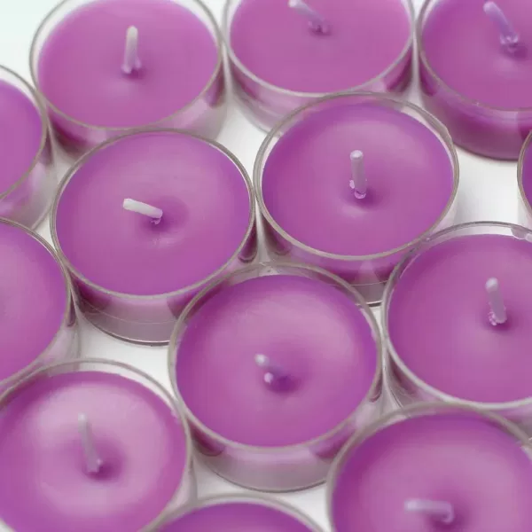 Zest Candle 1.5 in. Purple Tealight Candles (50-Pack)