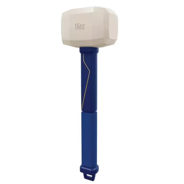 QEP 16 oz. Pro Rubber Floor Mallet with 11.5 in. Plastic Handle