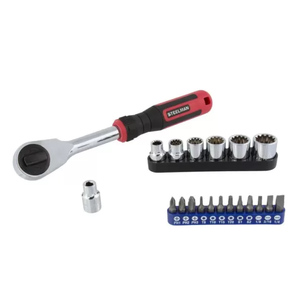 STEELMAN PRO Double Drive Extendable Ratchet Set (20-Piece)