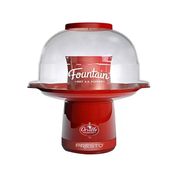 Presto Hot Air 4 oz. Red Fountain Popcorn Popper