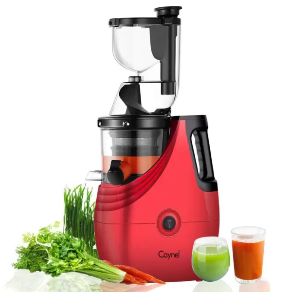 Boyel Living Slow Masticating Juice Extractor,Cold Press Juicer Machine red