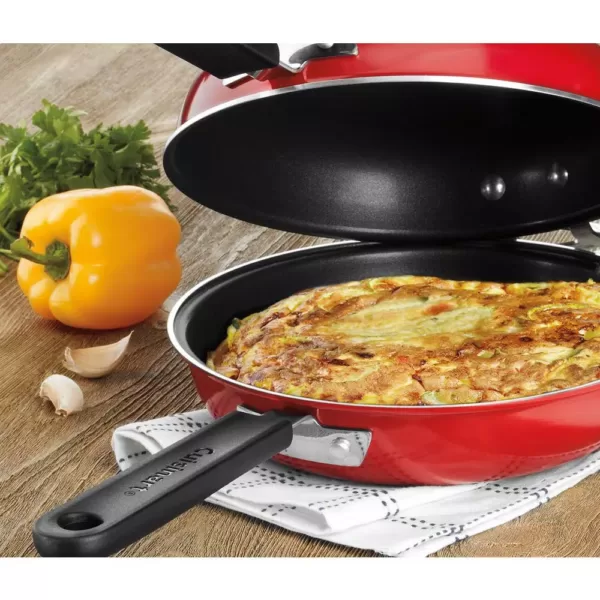 Cuisinart 2-Piece Aluminum Nonstick Frittata Pan Set in Red