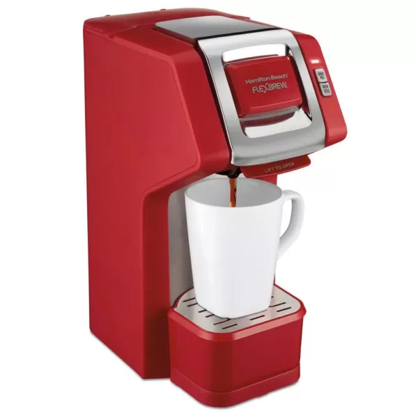 Hamilton Beach 1-Cup Red FlexBrew Coffee Maker