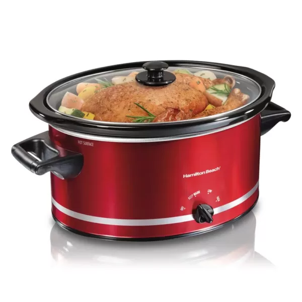 Hamilton Beach 8 Qt. Red Slow Cooker