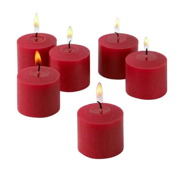 Light In The Dark 10 Hour Red Apple Cinnamon Scented Votive Candle (Set of 36)