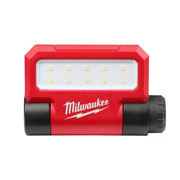 Milwaukee 550 Lumens LED Rechargeable Pivoting Flood Light & 550 Lumens LED Rechargeable Pivoting Flood Light (2-Pack)