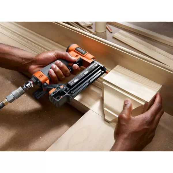 RIDGID 18-Gauge 2-1/8 in. Brad Nailer and 23-Gauge 1-3/8 in. Headless Pin Nailer 2-Tool Combo