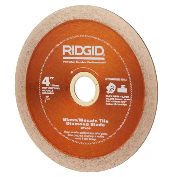 RIDGID 4 in. Glass Tile Blade