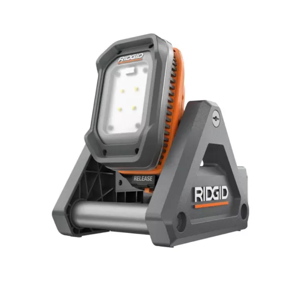 RIDGID 18-Volt Cordless Flood Light with Detachable Light with 1.5 Ah Lithium-Ion Battery