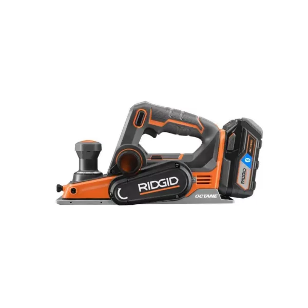 RIDGID 18-Volt OCTANE Cordless Brushless 3-1/4 in. Hand Planer Kit with (1) OCTANE Bluetooth 3.0 Ah Battery and Charger