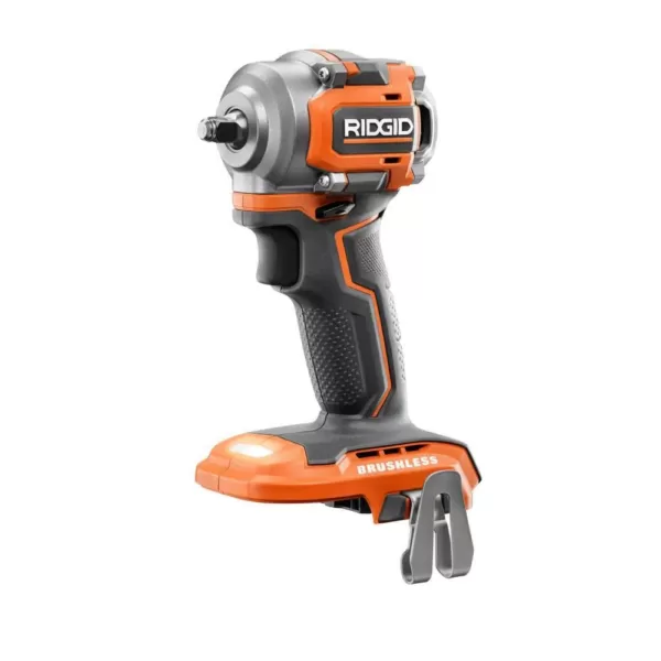 RIDGID 18V SubCompact Li-Ion Brushless 1/2 in. Drill Kit with 3/8 in. Impact Wrench, (2) 2.0 Ah Battery, Charger, and Bag