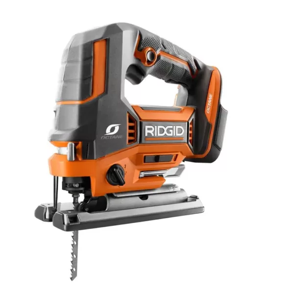 RIDGID 18-Volt Cordless 2-Tool Combo Kit with OCTANE Brushless Jig Saw and Brushless 3 in. x 18 in. Belt Sander (Tools Only)