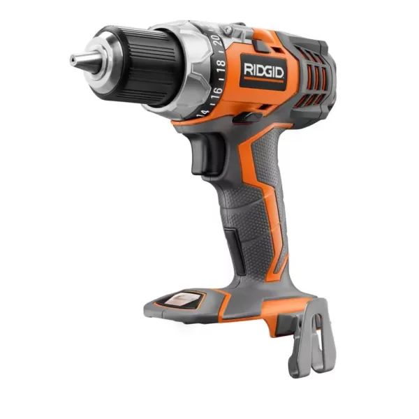 RIDGID 18-Volt Lithium-Ion Cordless Drill/Driver and Impact Driver 2-Tool Combo Kit with (2) 2.0 Ah Batteries, Charger, and Bag