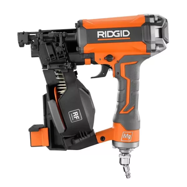 RIDGID 15-Degree 1-3/4 in. Coil Roofing Nailer with 1/4 in. 50 ft. Lay Flat Air Hose