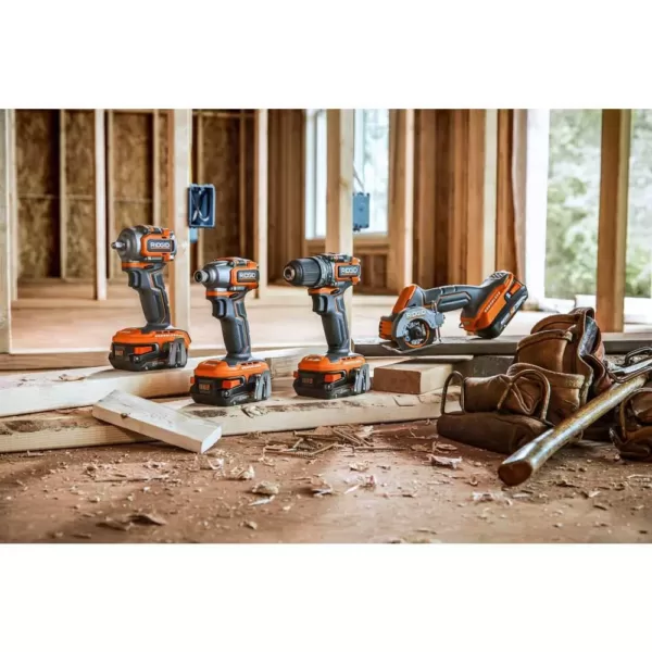 RIDGID 18-Volt SubCompact Lithium-Ion Cordless Brushless 3 in. Multi-Material Saw (Tool Only) with (3) Cutting Wheels