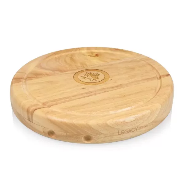 Picnic Time Winnipeg Jets 10.20 in. Natural Wood Cheese Board and Tool Set