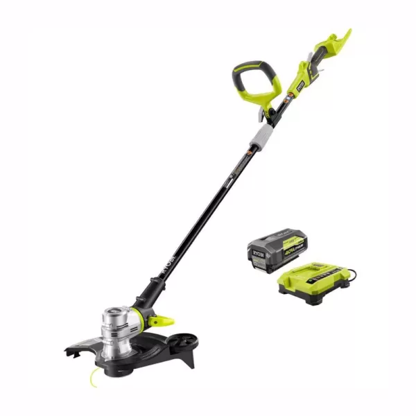 RYOBI 40-Volt Lithium-Ion Cordless String Trimmer/Edger - 2.6 Ah Battery and Charger Included