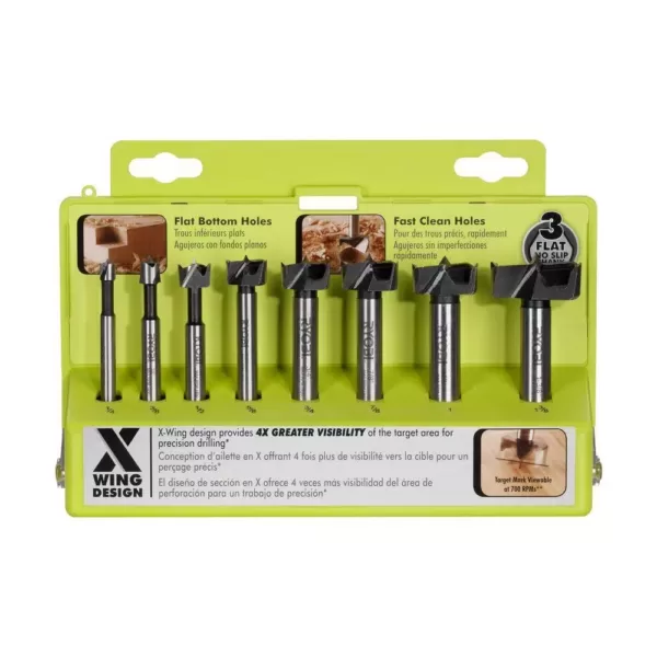 RYOBI Forstner Bit Set (8-Piece)