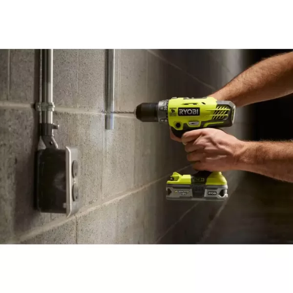 RYOBI 18-Volt ONE+ Cordless 1/2 in. Hammer Drill/Driver (Tool Only) with Handle