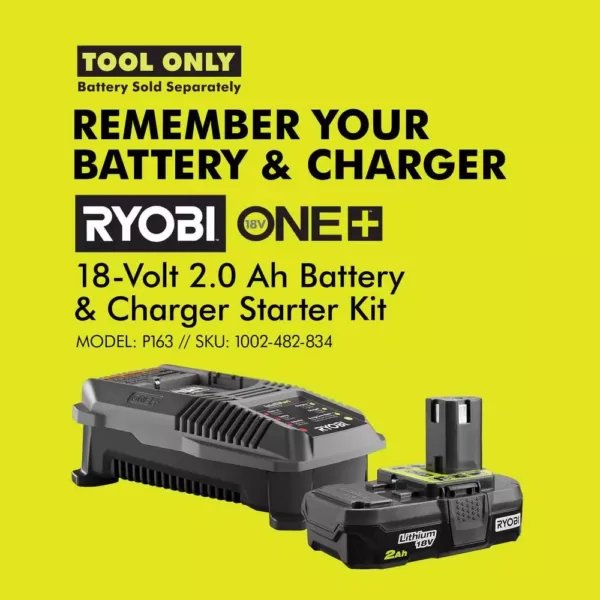 RYOBI 18-Volt ONE+ Cordless 1/2 in. Hammer Drill/Driver (Tool Only) with Handle