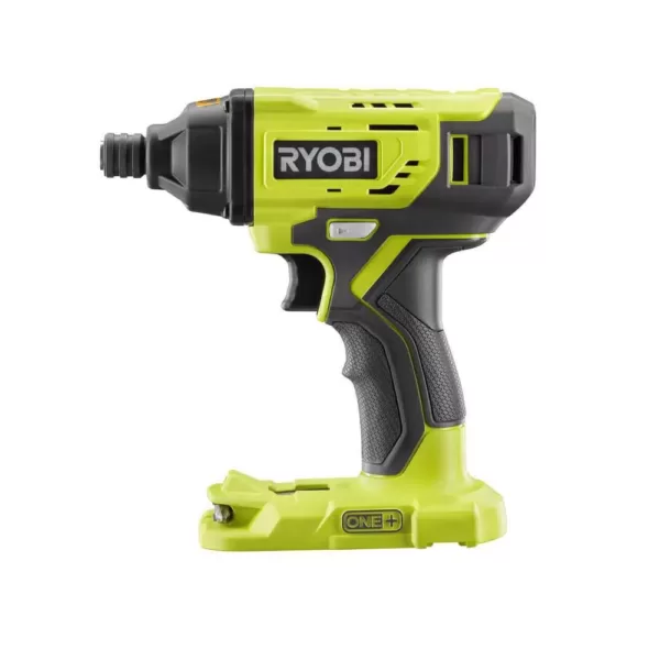 RYOBI ONE+ 18V Cordless 1/4 in. Impact Driver Kit with (2) Batteries, Charger, & Bag, with Impact Rated Driving Kit (20Piece)