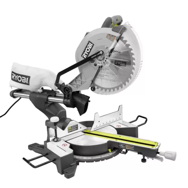 RYOBI 12 in. Sliding Compound Miter Saw with LED