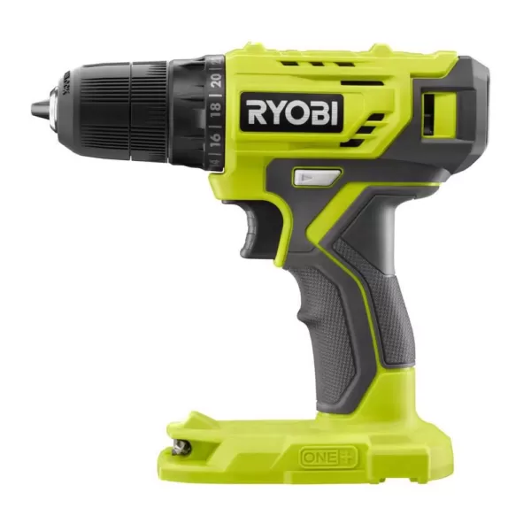 RYOBI ONE+ 18V Cordless 3/8 in. Drill/Driver Kit with 1.5 Ah Battery and Charger w/ Black Oxide Drill and Drive Kit (31-Piece)