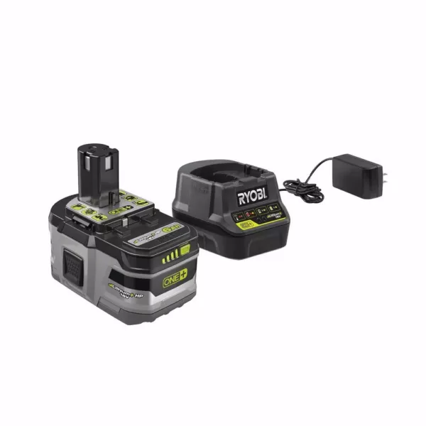 RYOBI 18V ONE+ Lithium-Ion 6.0 Ah LITHIUM+ HP High Capacity Battery and Charger