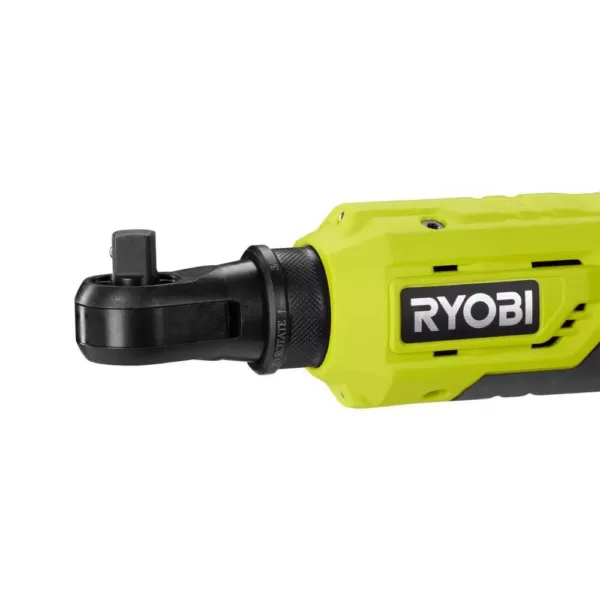 RYOBI ONE+ 18V Cordless 3/8 in. 3-Speed Impact Wrench and 3/8 in. 4-Position Ratchet Kit (Tools Only)