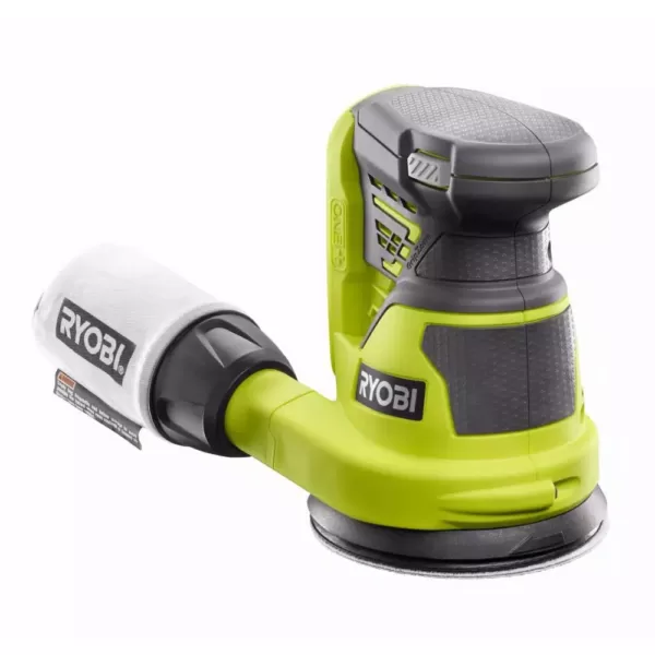 RYOBI 18-Volt ONE+ Lithium-Ion Cordless 5 in. Random Orbit Sander with ONE+ Corner Cat Finish Sander (Tools Only)