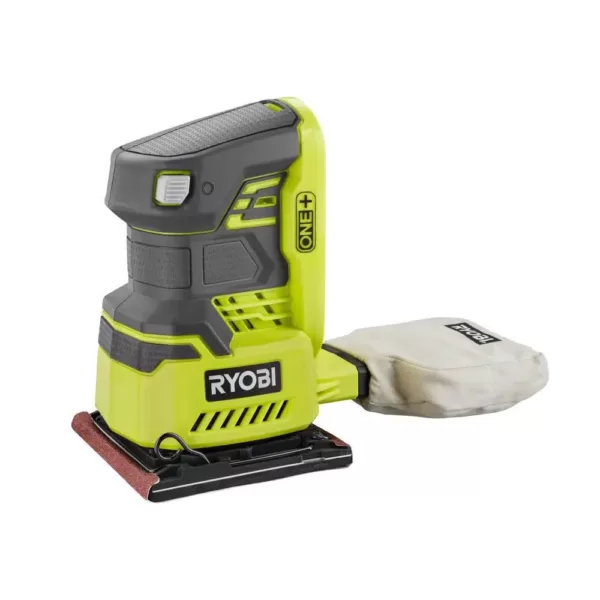 RYOBI 18-Volt ONE+ Lithium-Ion Cordless 5 in. Random Orbit Sander and 1/4 Sheet Sander with Dust Bag (Tools Only)