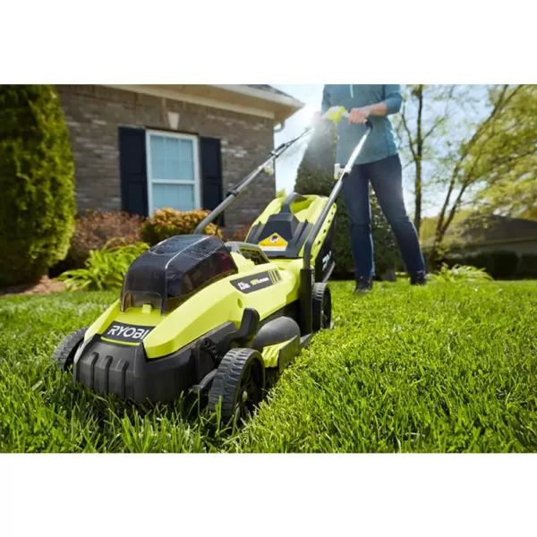 RYOBI 13 in. ONE+ 18-Volt Lithium-Ion Walk Behind Push Lawn Mower/Blower/Chainsaw/Hedge/String Trimmer Kit (5-Tool)